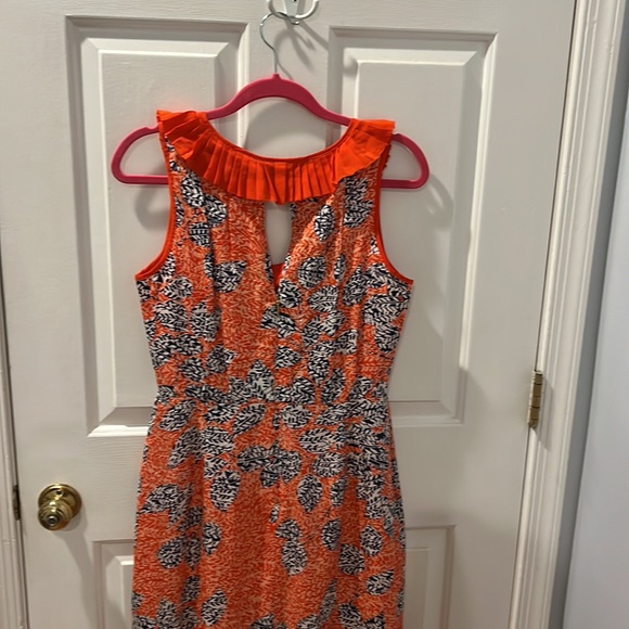 Tory Burch Janetta Flouncy Pleated Silk Dress - Picture 6 of 11